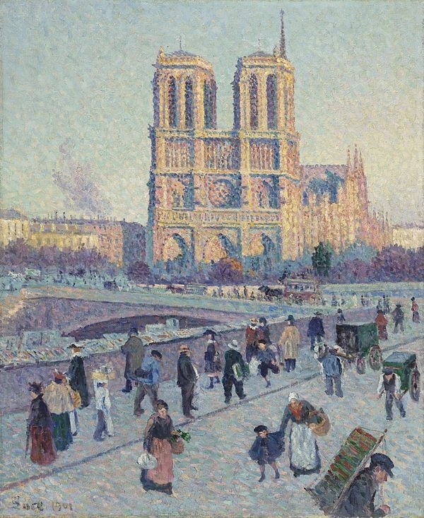 Maximilien Luce, The Quai Saint Michel and Notre Dame, Google Art Project via Wikipedia