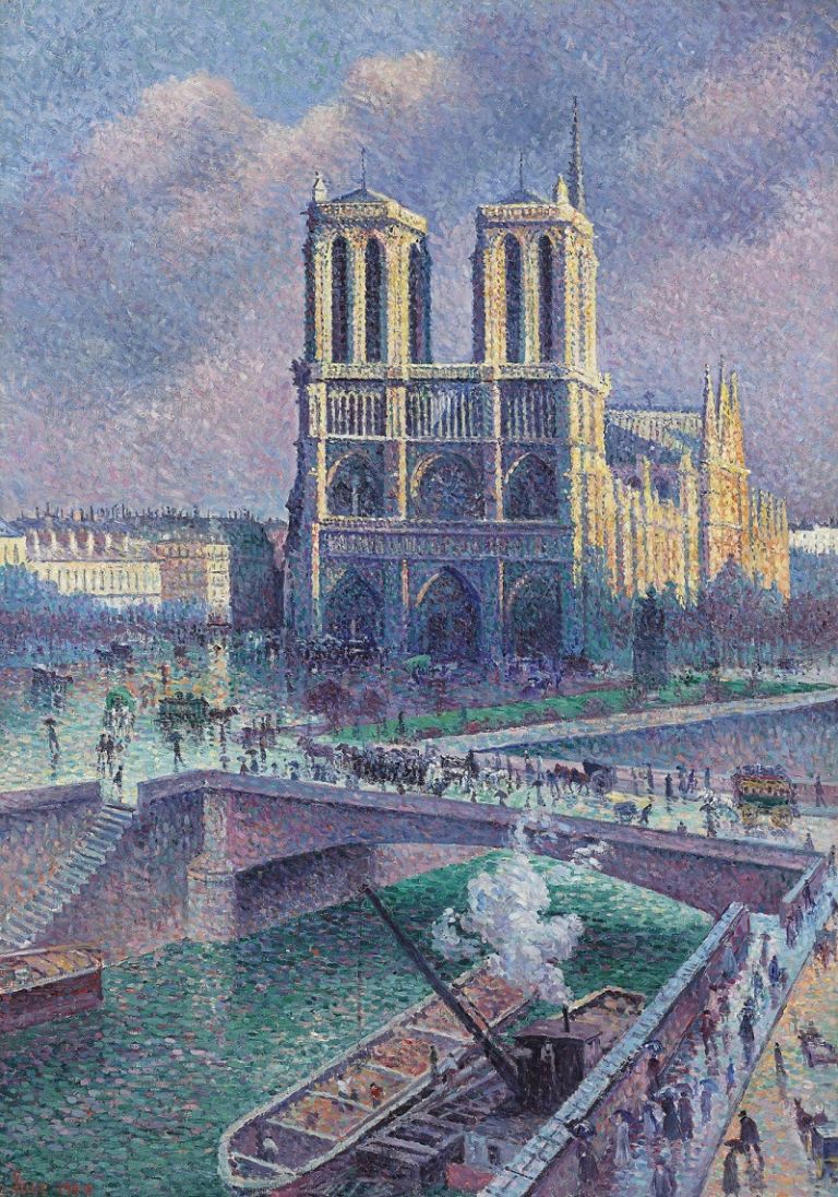 Maximilien Luce Notre Dame de Paris,1900 via Wikipedia