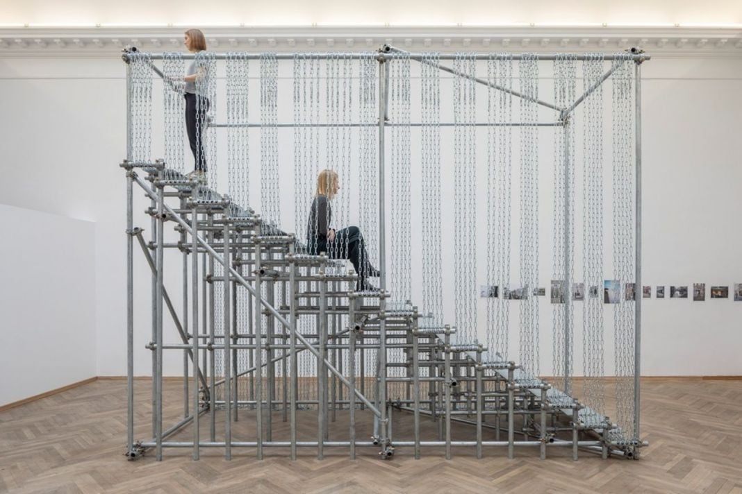 Monica Bonvicini, Scale of Things (to come), 2010. Installation view, Europa Endlos, Kunsthal Charlottenborg, 2019. Courtesy Monica Bonvicini. Photo Anders Sune Berg