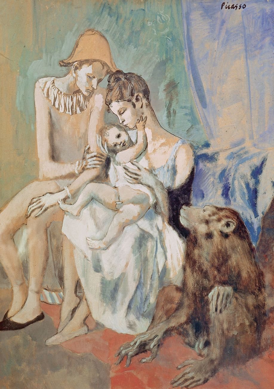 Pablo Picasso, Famille de saltimbanques avec un singe, 1905. Göteborg Konstmuseum © Succession Picasso - 2018, ProLitteris, Zurigo