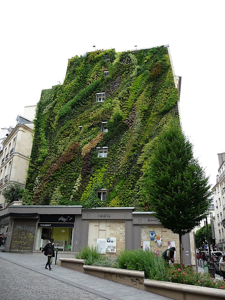 Parigi, rue d’Aboukir by Patrick Blanc, photo Alain Delavie