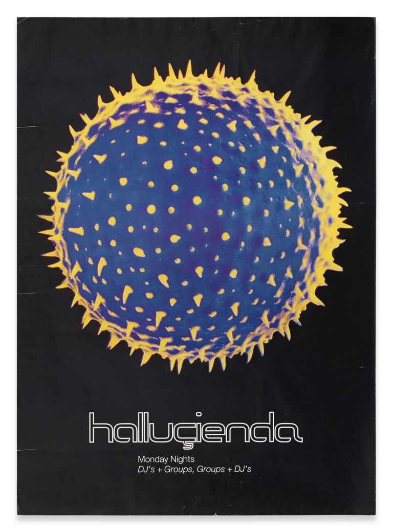 Peter Saville, Hallucienda Poster, 1989 © Peter Saville. Courtesy the artist & Sprüth Magers. Photo Stephen White