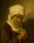 Rembrandt van Rijn (cerchia), Donna che prega,1660 ca. Lascito di Abraham Bredius, 1946. Mauritshuis, L'Aia