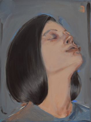 Romina Bassu, Respiro, 2019, acrilico su tela, cm 40x30. Courtesy Studio SALES di Norberto Ruggeri, Roma
