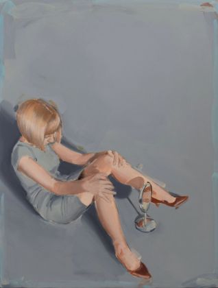Romina Bassu, Speleologa, 2019, acrilico su tela, cm 80x60. Courtesy Studio SALES di Norberto Ruggeri, Roma