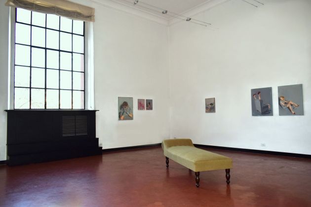 Romina Bassu. Monday blues. Installation view at Studio SALES di Norberto Ruggeri, Roma 2019