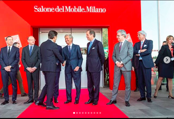 Salone del Mobile taglio nastro instagram ufficiale