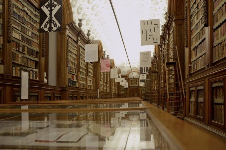 Segni Esemplari. Installation view at Galleria Petitot della Biblioteca Palatina, Complesso Monumentale della Pilotta, Parma 2019