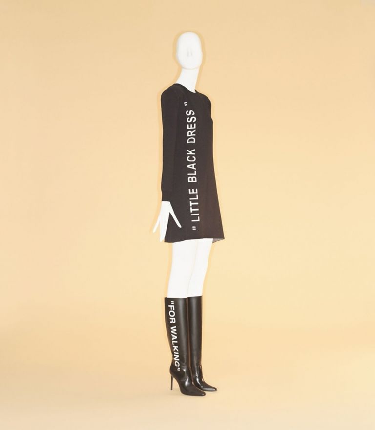 Virgil Abloh (American, born 1980) for Off-White c-o Virgil Abloh (Italian, founded 2013). Ensemble, pre-fall 2018. The Metropolitan Museum of Art, New York, Gift of Virgil Abloh c-o Off-White™, 2018 (2018.585a–e). Photo © Johnny Dufort, 2018