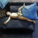 Vincenzo Ferrara, Senza titolo, 2019, olio su tela, 35x35 cm