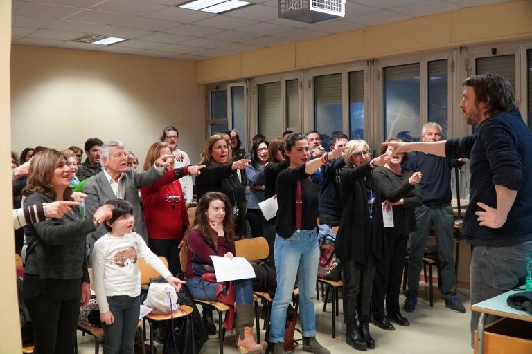 Workshop per la realizzazione di Purgatorio. Chiamata Pubblica per la “Divina Commedia” di Dante Alighieri, Matera 2019. Photo credits Paolo e Giuseppe Fedele – Namias