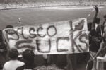 The backlash against disco peaked at the Disco Demolotion Night at Comiskey Park, Chicago, in the summer 1979.  © Diane Alexander White Photography