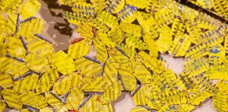 58. Biennale di Venezia. Padiglione Ghana. El Anatsui, Earth Shedding Its Skin, 2019, particolare. Courtesy of the artist. Photo David Levene