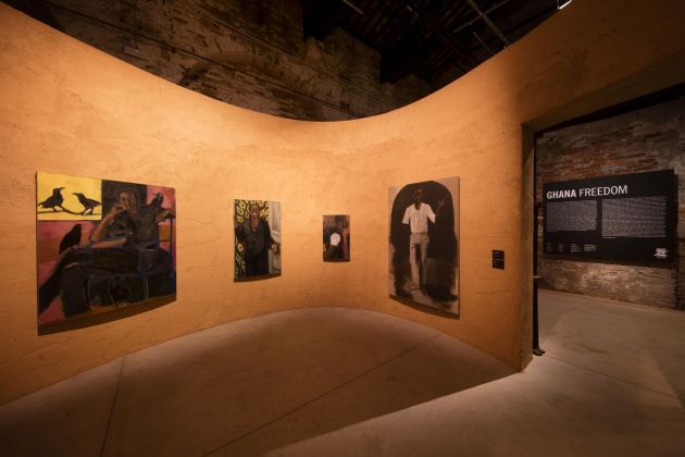 58. Biennale di Venezia. Padiglione Ghana. Lynette Yiadom-Boakye, Just Amongst Ourselves, 2019. Courtesy the artist; Corvi-Mora, London; and Jack Shainman Gallery, New York. Photo David Levene