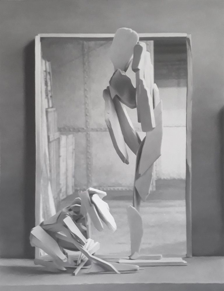 Nick Devereux Version (Call me Genius 1961) V, 2019 Pastello, stampa fotografica su carta Arches Lavis Fidélis / Pastel, photographic print on Arches Lavis Fidélis paper 140 x 110cm Courtesy the artist and Case Chiuse