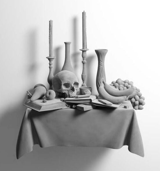 Hans Op de Beeck,   Vanitas (Variation) 14, 2017, courtesy the artist and GALLERIA CONTINUA, San Gimignano, Beijing, Les Moulins, Habana