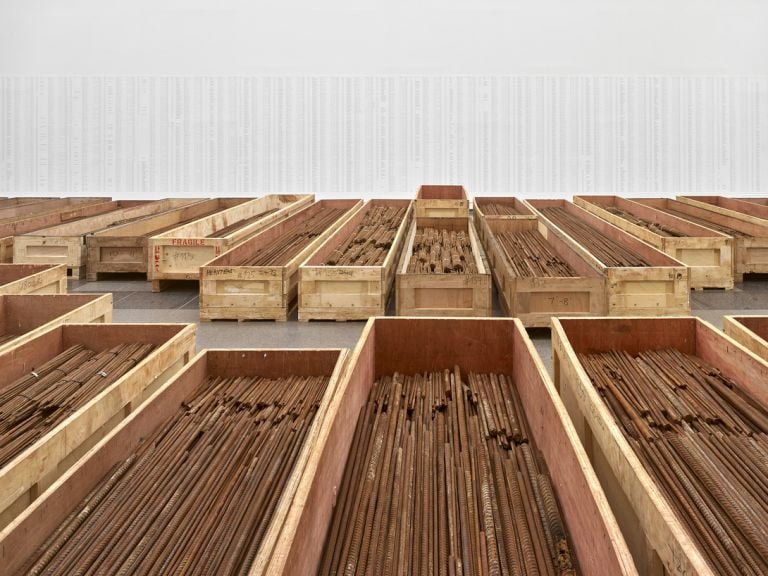 Ai Weiwei, Straight, installation view Kunstsammlung Nordrhein Westfalen, K20, 2019 Ph Achim Kukulies