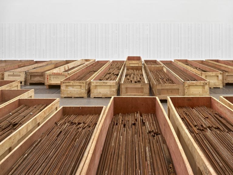 Ai Weiwei, Straight, installation view Kunstsammlung Nordrhein Westfalen, K20, 2019 Ph Achim Kukulies