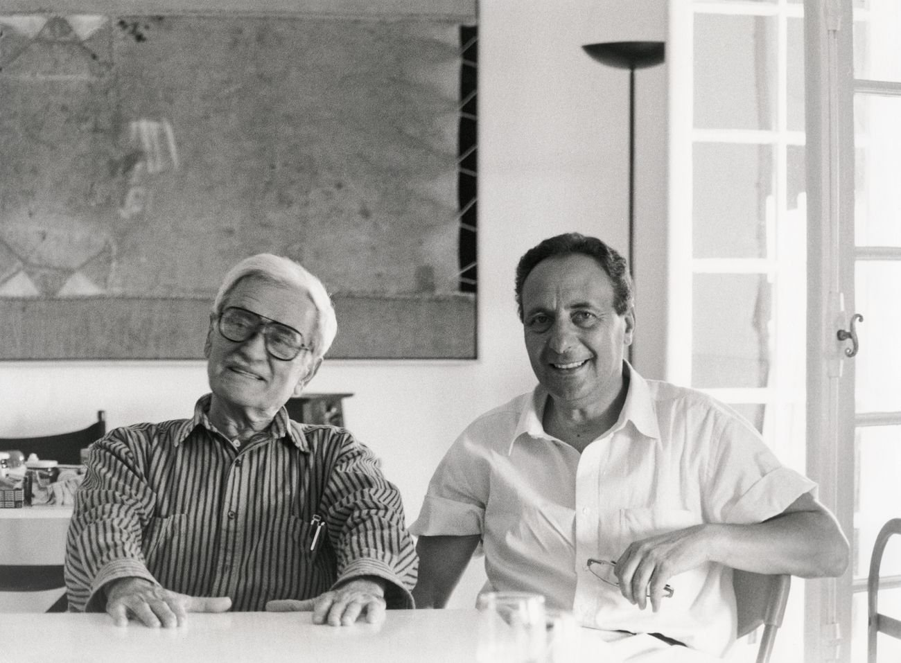 Alberto Burri e Aurelio Amendola, Nizza 1994 ® Aurelio Amendola