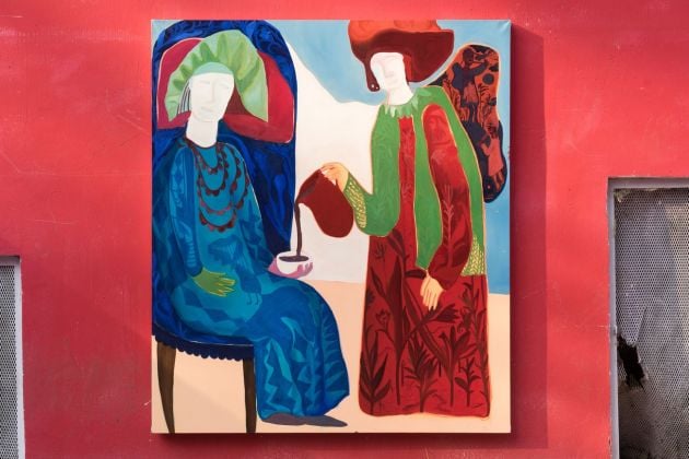 Alice Visentin, Bonelli padre e Bonelli figlio, 2017, oil on canvas, 130 x 150 cm