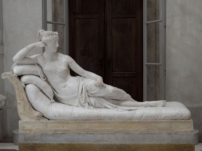Antonio Canova, Paolina Borghese Bonaparte come Venere vincitrice, 1804-08, gesso, cm 167 x 68 x 145. Possagno, Gypsotheca e Museo Antonio Canova