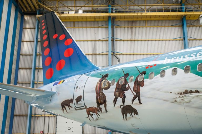 L'aereo di Jos de Gruyter e Harald Thys, Brussels Airlines per Breugel