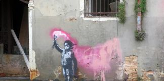 Banksy Venice, courtesy photo Lapo Simeoni