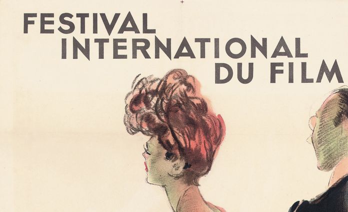 Affiche publicitaire pour le festival international de Cannes, 1939 (lithographie couleur)