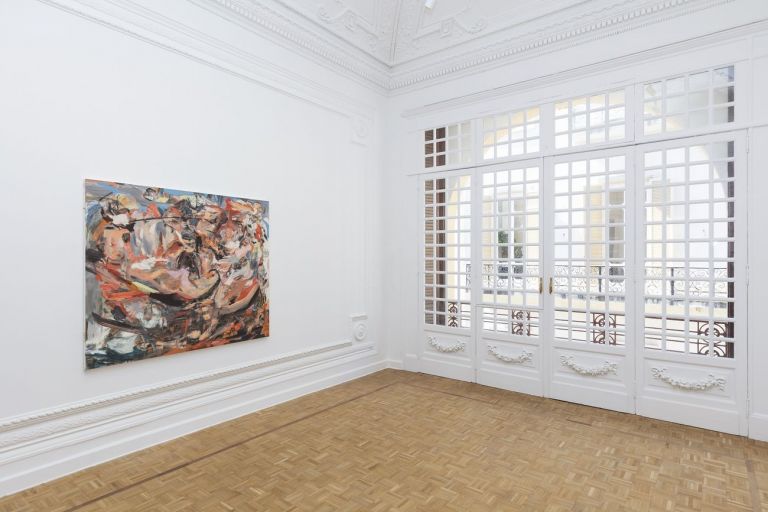 Cecily Brown. We Didn't Mean to Go to Sea. Installation view at Thomas Dane Gallery, Napoli 2019 © Cecily Brown. Courtesy the artist & Thomas Dane Gallery. Photo Amedeo Benestante