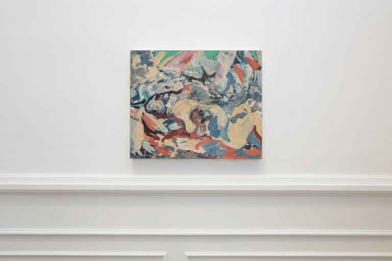 Cecily Brown. We Didn't Mean to Go to Sea. Installation view at Thomas Dane Gallery, Napoli 2019 © Cecily Brown. Courtesy the artist & Thomas Dane Gallery. Photo Amedeo Benestante