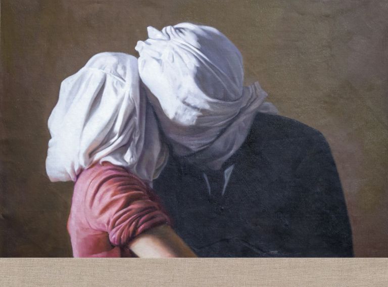 Christian Jankowski, Neue Malerei – Magritte II, 2018. Courtesy Galleria Enrico Astuni