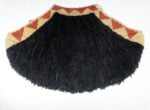 Cloak made of olona fibre, red 'i'wi, yellow 'o'o and black cock's feathers, Hawaii, early to mid 18th century © The Trustees of the British Museum