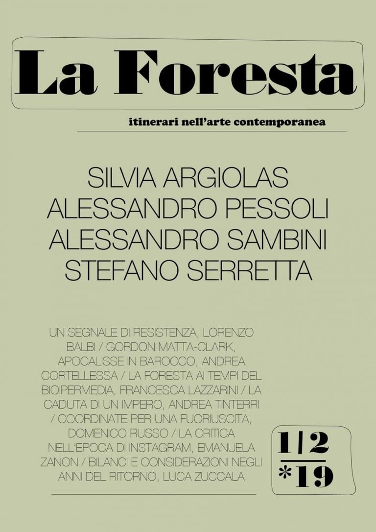 Copertina del primo numero de La Foresta