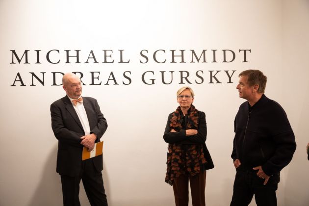 Da sx, Joachim Blüher, Ute Eskildsen, Andreas Gursky © Villa Massimo. Photo Alberto Novelli