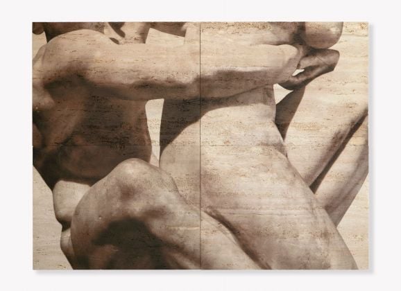 Elisa Sighicelli, Untitled (7056), 2018, 136 x 184 x 4 cm, stampa UV su travertino