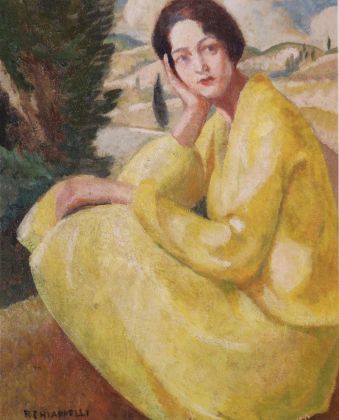 Francesco Chiappelli, Donna in giallo, 1926. Pistoia, Museo Civico