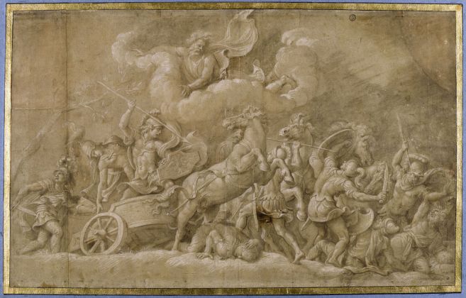 Giulio Romano, Diomede combatte Fegeo e Ideo, Parigi, Musée du Louvre