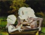 Iva Lulashi, Tea Time, 2017, olio su tela