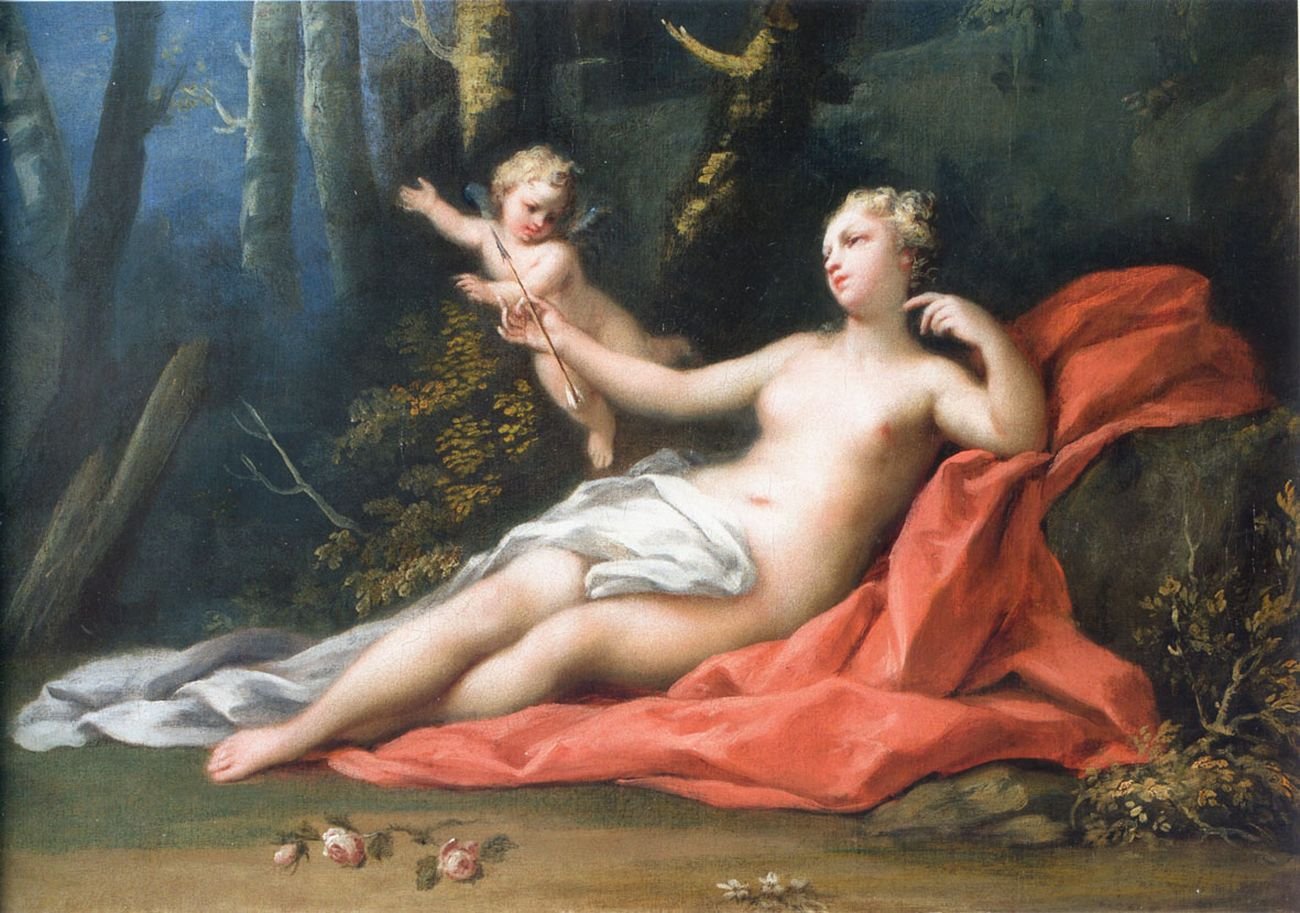 Jacopo Amigoni, Venere e Amore, 1739 40 ca., olio su tela, 47,6 x 69 cm