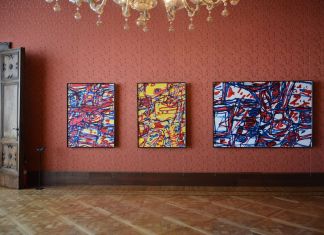 Jean Dubuffet, Mire G 48 (Kowloon), G 21 (Kowloon), G 178 (Boléro), 1983. Palazzo Franchetti, Venezia 2019. Photo Linda Kaiser