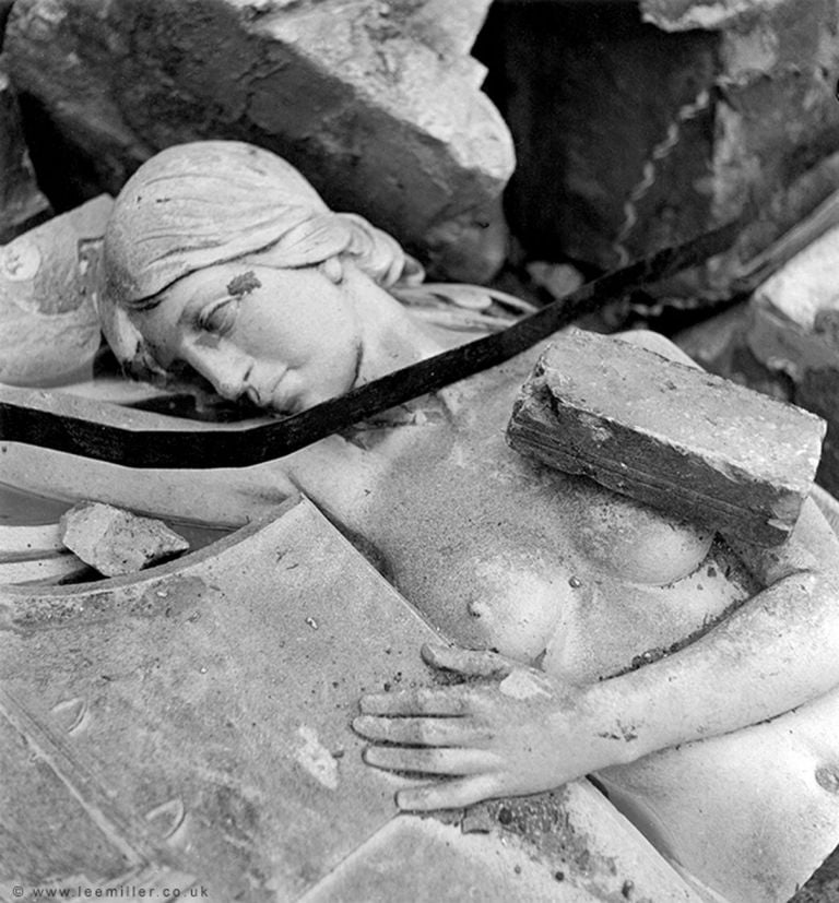 Lee Miller, Revenge on Culture, Grim Glory, London, England, 1940 © Lee Miller Archives England 2018. All Rights Reserved. www.leemiller.co.uk