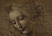 Leonardo da Vinci, La Scapiliata. Foto di Lorenzo Moreni (dettaglio)