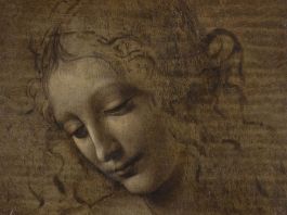 Leonardo da Vinci, La Scapiliata. Foto di Lorenzo Moreni (dettaglio)
