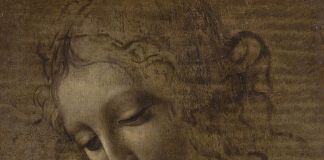 Leonardo da Vinci, La Scapiliata. Foto di Lorenzo Moreni (dettaglio)