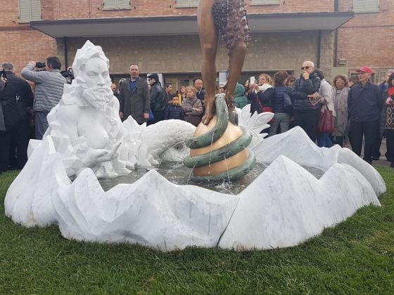 L'inaugurazione della Fontana di Luigi Ontani a Vergato