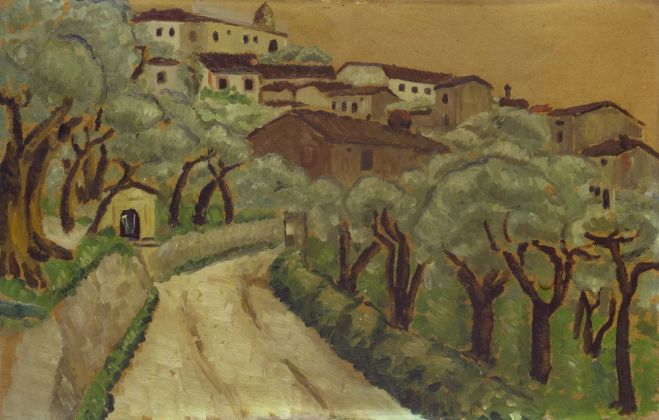 Mario Nannini, Paesaggio a Buriano, 1914. Collezione Intesa Sanpaolo