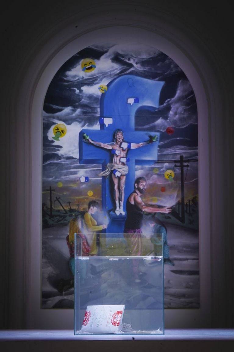 Nico Löpez Bruchi. MENTISUGHE E MENTIFUGHE. Exhibition view at Fondazione Cassa di Risparmio di Volterra, 2019