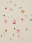 Serena Fineschi 22b Flowers, Trash Series, 2018, chewing gum, saliva on cardboard. After the Party, solo show at M12 Gallery, Bruxelles