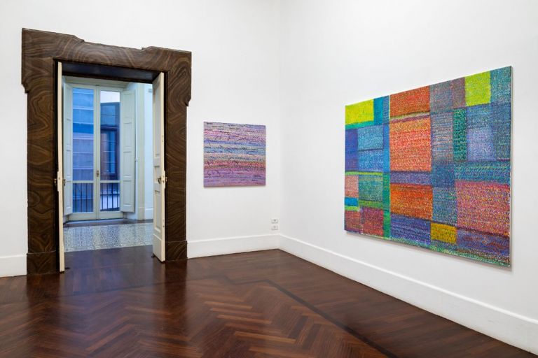 Simona Weller. La pittura è facile e difficile come l'amore. Installation view at Galleria Tiziana Di Caro, Napoli 2019. Photo © Danilo Donzelli