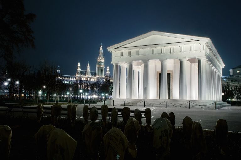 Theseustempel (Volksgarten), vista notturna © KHM Museumsverband